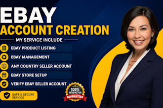 do ebay account creation, ebay seller account setup, open ebay bussiness account
