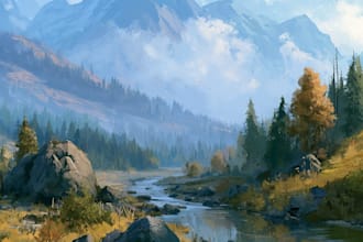 create cinematic environment art