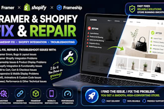 fix framer shopify integration, frameship issues and shopify troubleshooting