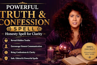 cast powerful truth and confession spell for honesty and clarity