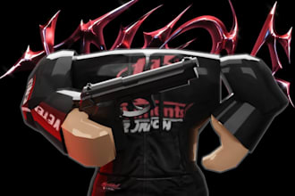 design a high quality 3d roblox gfx profile picture