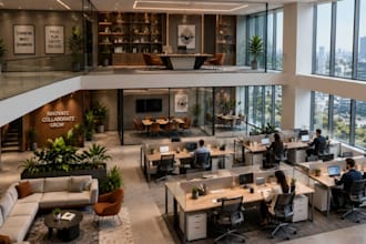 design commercial space planning, office layout and medical clinic floor plans