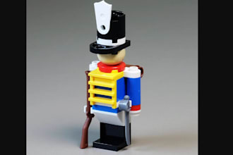 custom 3d lego moc design, lego model building instruction in bricklink studio
