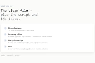 clean and organize your messy CSV or excel data in python