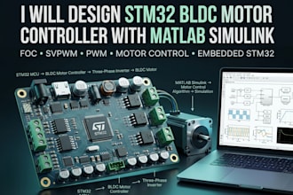 design stm32 bldc motor controller with matlab simulink motor control