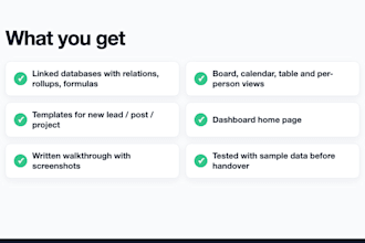 build your notion or airtable CRM, content pipeline or project tracker