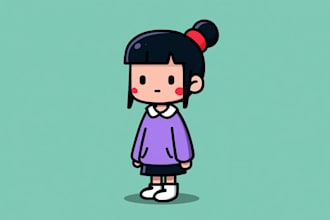 paint custom animal character cartoon character illustration