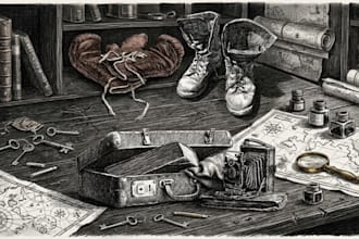 create classic still life drawings and object illustrations