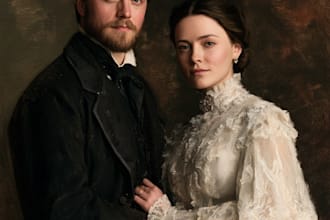 oil painting portrait and illustrations