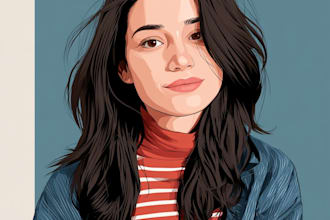 drawing cartoon vector portrait