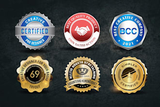 design a handcrafted 3d style logo with a premium finish