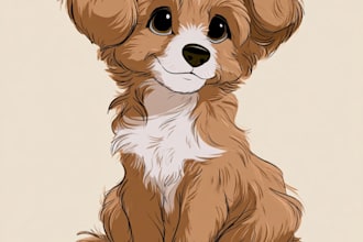 draw disney pet portrait illustration