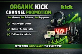 promote your kick channel with organic streamer marketing and audience growth
