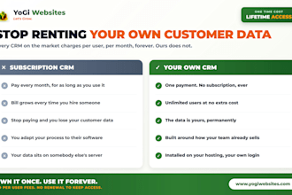 build a custom CRM software for your business with no monthly fee