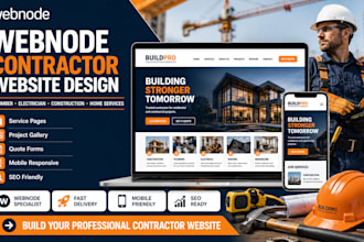 do webnode contractor website design plumber electrician construction services