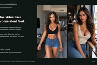 create a consistent realistic female ai influencer for instagram