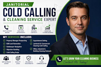 janitorial cold calling, telemarketing janitorial cleaning services cold caller