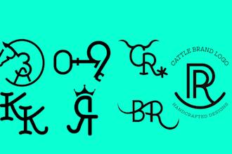 design a cattle brand style logo creation
