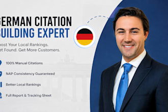 create 350 german local citations for germany  businesses directories local seo