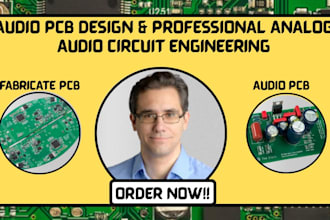 design professional audio pcb, analog audio circuit and amplifier hardware