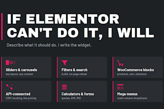 develop a custom elementor widget or addon for wordpress