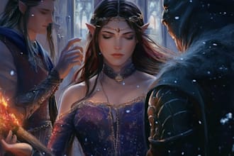 paint fantasy royal portrait for you
