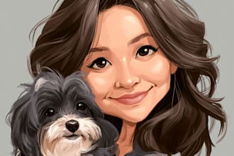 do a cartoon portrait caricature
