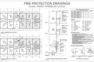 create fire sprinkler plans and fire protection drawings