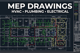 create mep drawings for mechanical electrical and plumbing systems