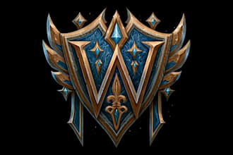 create logo designer anime, fantasy