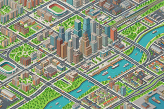 create illustrated tourism maps isometric map travel map city map