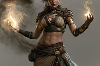fantasy character art and fantasy character art
