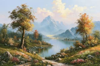 landscape oil painting art