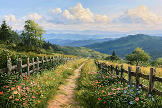 design custom oil painting landscape and nature art