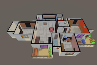 create an interactive 3d real estate sales application