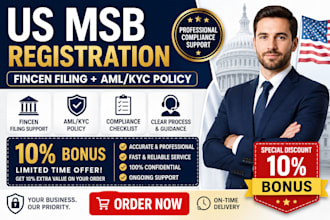 do US msb registration with fincen filing and aml kyc policy