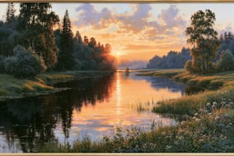 landscape oil painting art