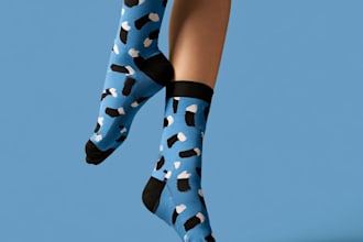 make a custom and pattern socks design