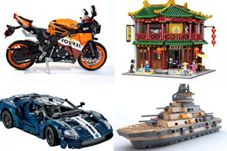 design custom 3d lego model lego set toys manual instructions 3d lego car ship