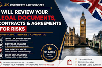 review your legal documents, contracts and agreements for risks
