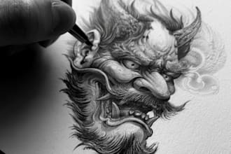 design original irezumi inspired tattoo artwork for you