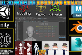 3d modeling rigging and animations