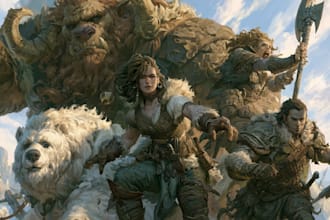 fantasy dnd character art and dnd character