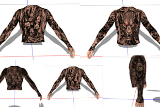 make a unique full body custom tattoo for fivem gta