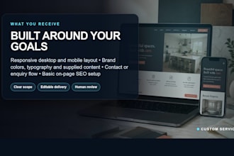 customize and launch a professional local business website
