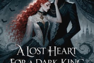 illustrate dark romance book cover kdp romance fantasy book