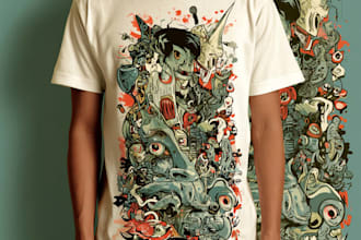 create custom streetwear t shirt design
