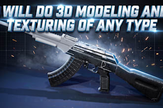 do 3d modeling and texturing of any type