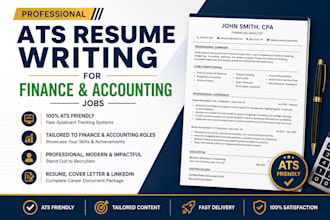 write an ats resume for finance and accounting jobs