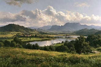 landscape oil painting art